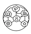 Icon of connected thoughts and relationships
